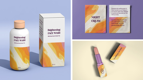graphic design beauty product