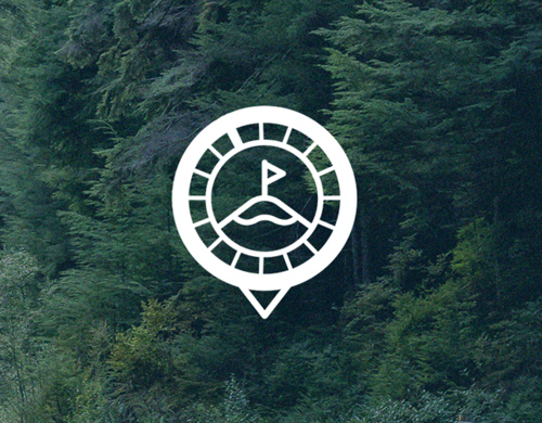 graphic design, UI design mountain biking app