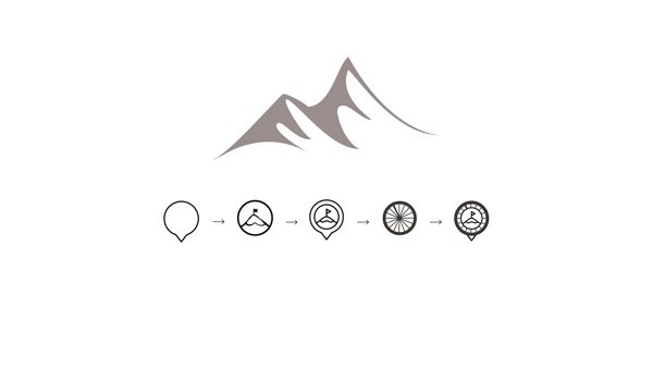 Phone app design, mountain biking UI